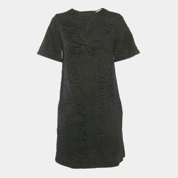 Pre Owned Nº21 Black Floral Lace Mini Dress M