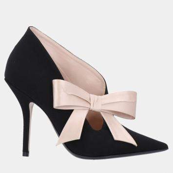 Pre Owned N21 Grosgrain and Satin Ankle Booties 39