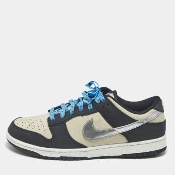 Pre Owned حذاء رياضي نايك دانك لو فو نيتشر جلد صناعي بيج/أبيض (مقاس أوروبي 41)