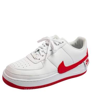 Pre Owned Nike WMNS Air Force 1 White Leather Infinity Sneakers Size 42