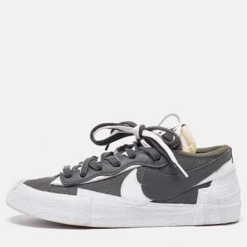 Nike x Sacai Grey Suede Blazer Low Iron Grey Sneakers Size 40