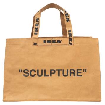 Pre Owned Off-White x Ikea Brown Markerad Sculpture Bag L
