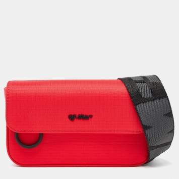 Pre Owned Off-White Red Nylon Camera Bag