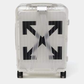 Pre Owned Off-White x Rimowa White/Transparent Plexiglass See Through Suitcase