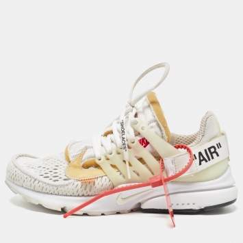Pre Owned Off-White x Nike Off White Mesh Air Presto Sneakers Size 40