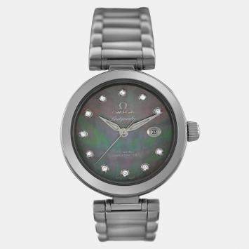 Pre Owned Omega Ladymatic 425.30.34.20.57.004 Automatic Grey Stainless Steel Women's Wristwatch 34mm