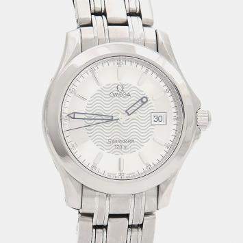 Pre Owned Omega Seamaster 2511.31 Quartz Silver Stainless Steel Women's Wristwatch 36 mm