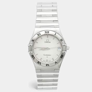 مملوكة مسبقًا Omega Constellation 1512.30.00 Silver Dial Stainless Steel Women Wristwatch 33.50 mm