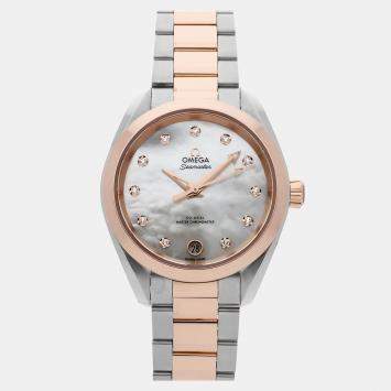 مملوكة مسبقًا Pre-Owned Omega Seamaster Aqua Terra 150M 220.20.34.20.55.001 Automatic 34 mm