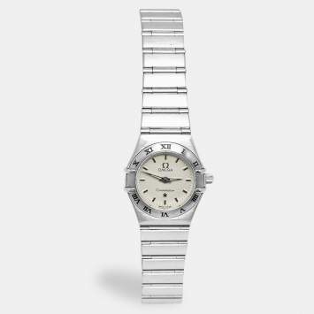 Pre Owned Omega Constellation 795.1203 Silver Dial Stainless Steel Women's Wristwatch 22.50 mm