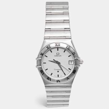 مملوكة مسبقًا Omega Constellation 1512.30.00 Silver Dial Stainless Steel Women Wristwatch 33.50 mm