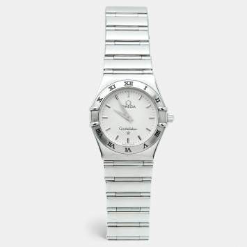 Pre Owned Omega Constellation 1572.30.00 Silver Dial Stainless Steel Women's Wristwatch 22.50 mm
