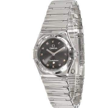 Pre Owned Omega Grey Stainless Steel Constellation 1571.51.00 Women's Wristwatch 24 MM