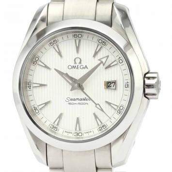 Pre Owned Omega Silver Stainless Steel Seamaster Aqua Terra 231.10.30.61.02.001 Women's Wristwatch 30 MM