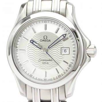 Pre Owned Omega Silver Stainless Steel Seamaster 2581.31 Women's Wristwatch 26MM