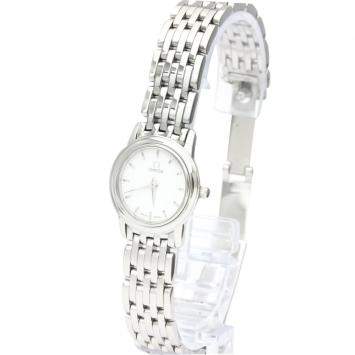 Pre Owned Omega Silver Stainless Steel De Ville Prestige 4570.31 Women's Wristwatch 22 MM