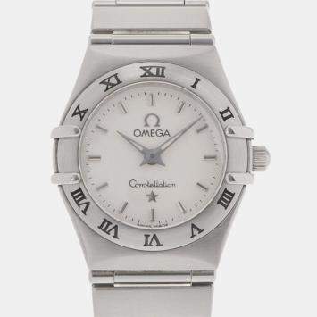 Pre Owned Omega Silver Stainless Steel Constellation Mini 1562.30 Women's Wristwatch 22.5 mm
