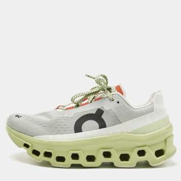On Cloudmaster Green Fabric Low Top Sneakers Size 38