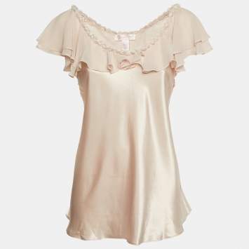 Pre Owned Oscar de la Renta  Pink Top