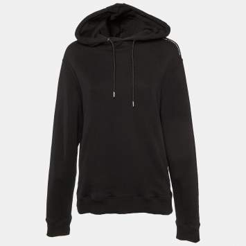Pre Owned Paco Rabanne Black Cotton Hooded Sweatshirt XL
