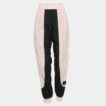 Pre Owned Palm Angels Pink Synthetic Paneled Trackpants S