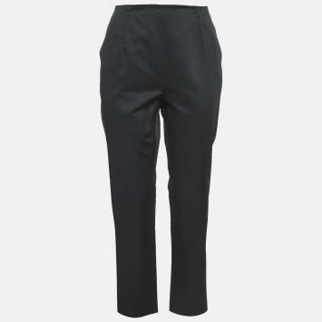 Pre Owned Paule Ka Black Cotton Blend Trousers M