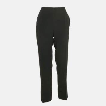 Pre Owned Paule Ka Black Crepe Formal Trousers M