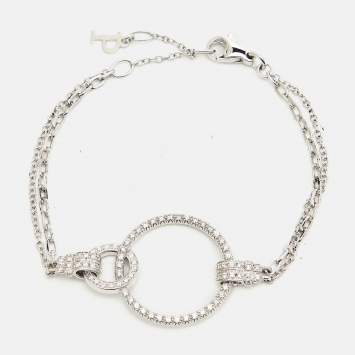 Pre Owned Piaget Possession Toi & Moi Diamond 18K White Gold Bracelet