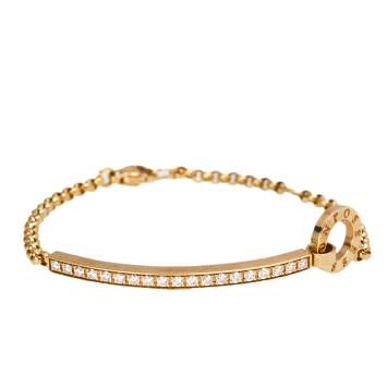 Pre Owned Piaget Possession Diamond 18K Rose Gold Bracelet