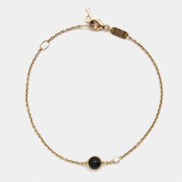 Pre Owned Piaget Possession Onyx Diamond 18K Rose Gold Bracelet