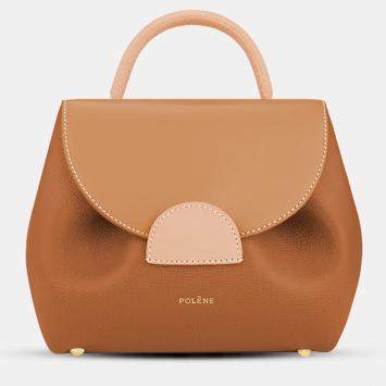مملوكة مسبقًا Polene Numero-un-nano Camel Trio Edition Calfskin Handbag
