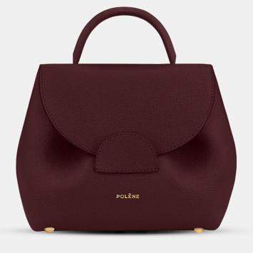 مملوكة مسبقًا Polene Numero-un-nano Bordeaux Graine Edition Calfskin Handbag