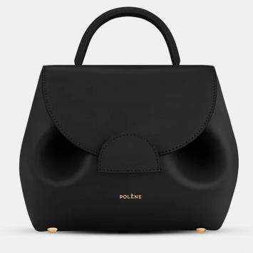 Pre Owned Polene Numero-un-nano Smooth Black Edition Calfskin Handbag
