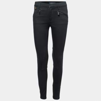 Pre Owned Polo Ralph Lauren Black Denim Jeans M Waist 28"