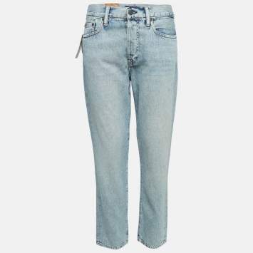 Pre Owned Polo Ralph Lauren Blue Denim The Avery Boyfriends Jeans M Waist 29"