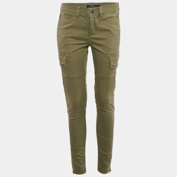 Polo Ralph Lauren Khaki Green Cotton Cargo Pants S