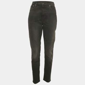 Polo Ralph Lauren Black Denim Skinny High Rise Ankle Length Jeans M 30"