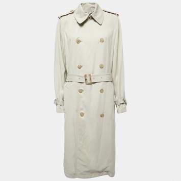 مملوكة مسبقًا Polo Ralph Lauren Beige Lyocell Trench Coat XL