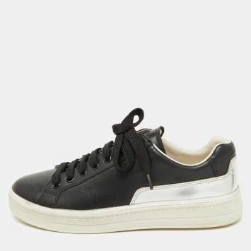 Prada Sport Multicolor Leather and Mesh Lace Up Sneakers