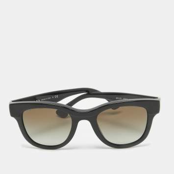 Pre Owned Prada Black Gradient SPR27P Wayfarer Sunglasses