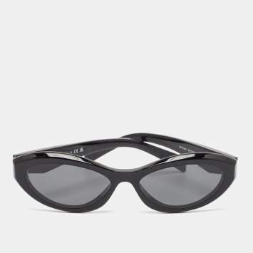 Pre Owned Prada Symbole Black SPR26Z Cat Eye Sunglasses