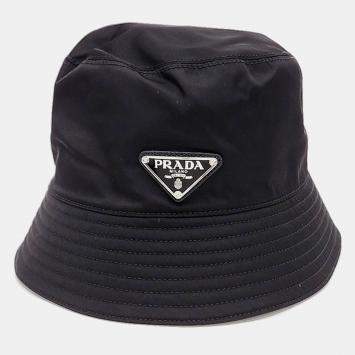 Pre Owned Prada Black bucket hat