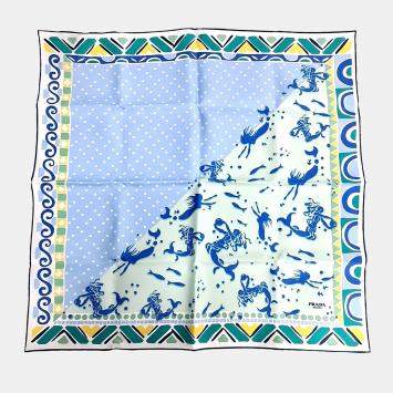 Pre Owned Prada silk multicolor scarf