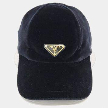 Pre Owned Prada Velvet Cap