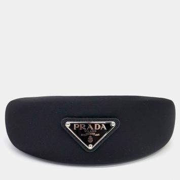مملوكة مسبقًا Prada Re-Nylon Black Hairband