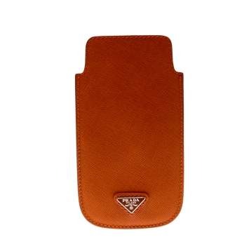 مملوكة مسبقًا Prada Orange Saffiano Lux iPhone Cover 