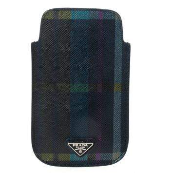 مملوكة مسبقًا Prada Tartan Print iPhone Cover