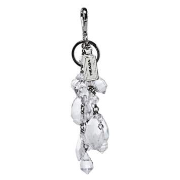 Pre Owned Prada Plex Crystal Key Chain and Bag Charm