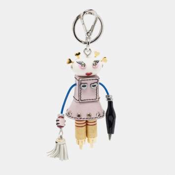 Pre Owned Prada Two Tone Robot Trick Nancy Bag Charm/Keychain