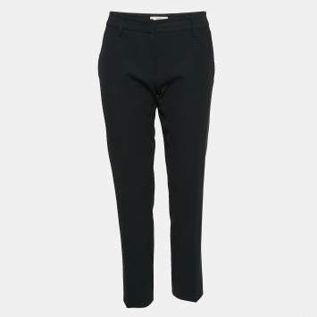 Prada Black Gabardine Trousers M